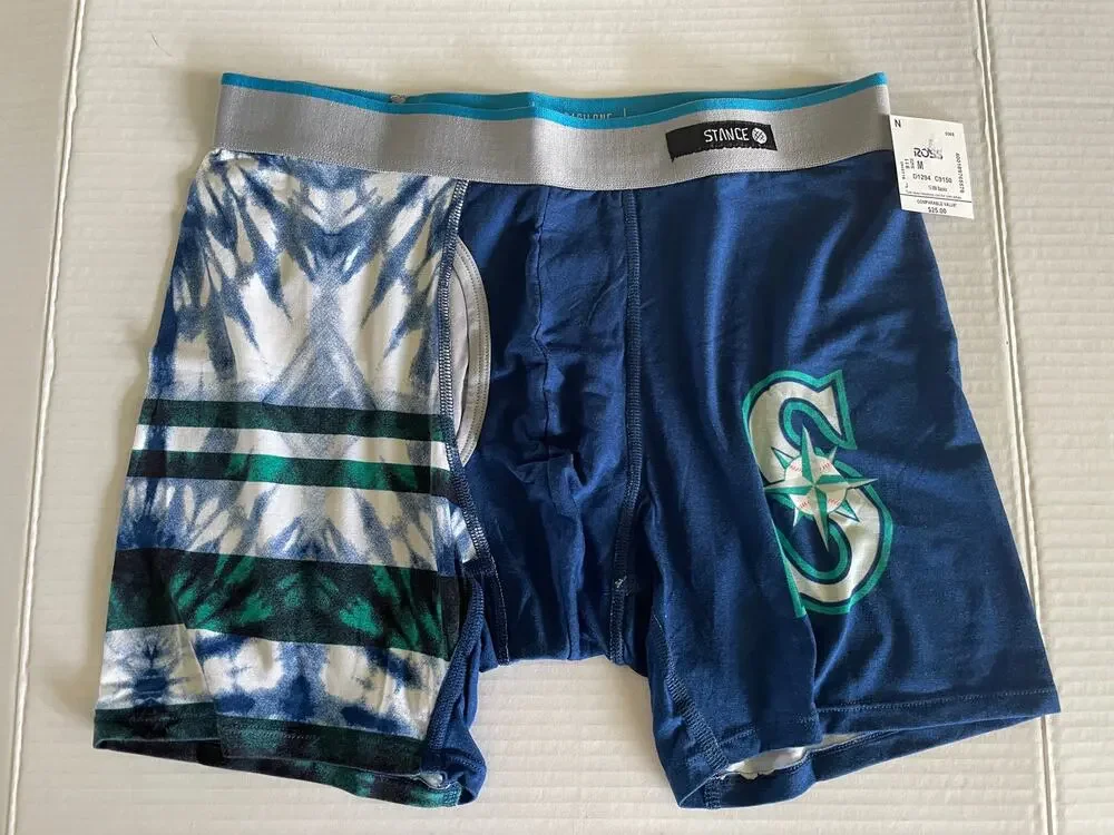 Seattle Mariners Stance Baseball A's Basilone Men’s Boxers Underwear Size M